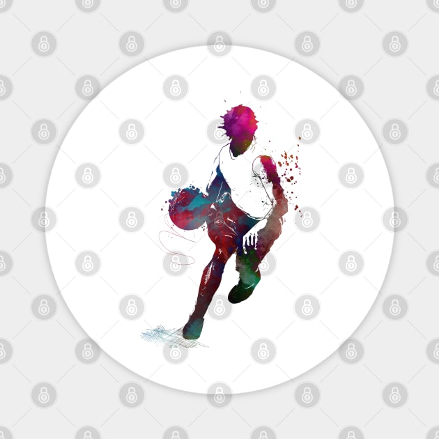 Basketball sport art #basketball Magnet by JBJart